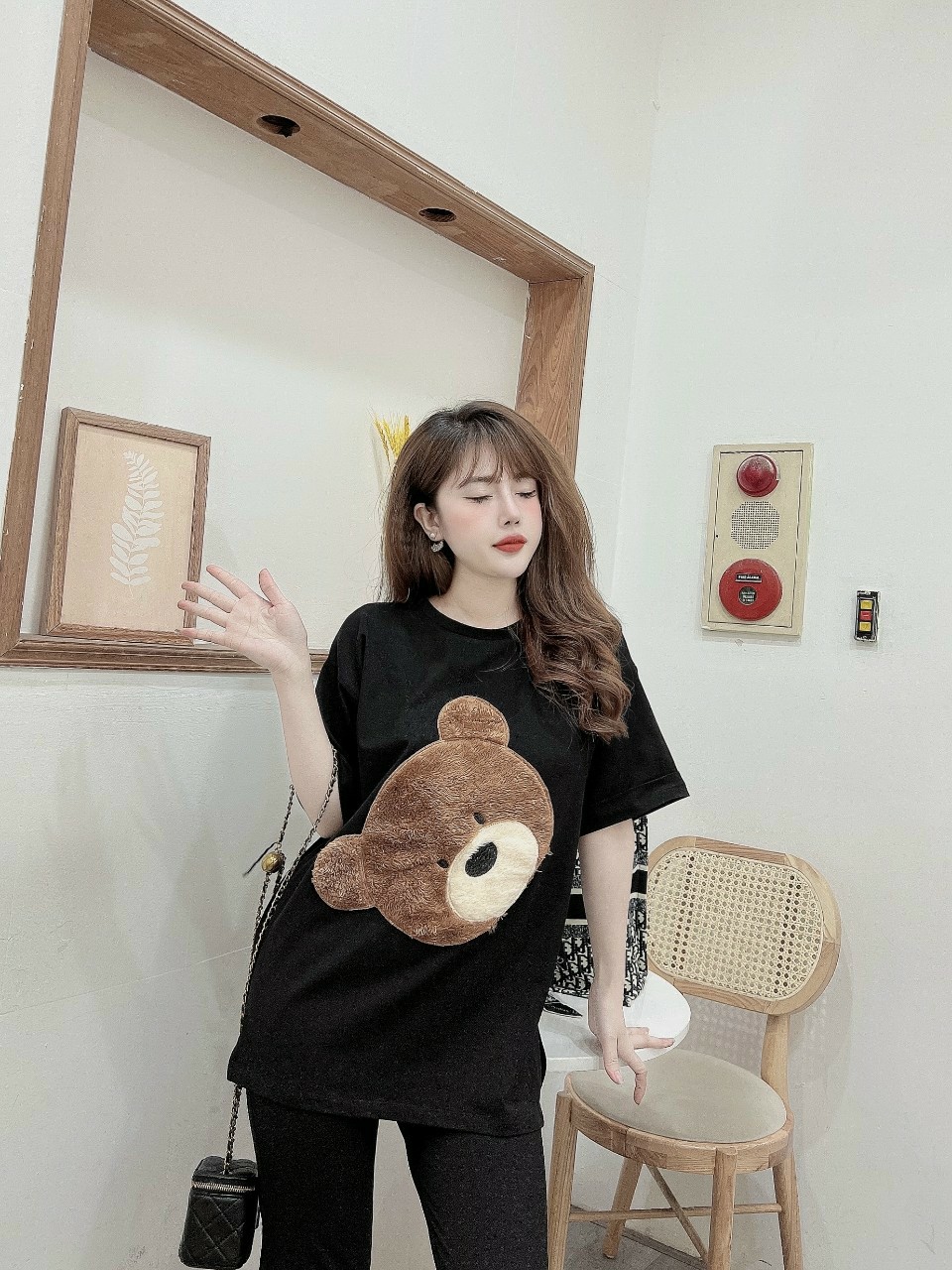 Đồ bộ thun form rộng gấu bông cao cấp