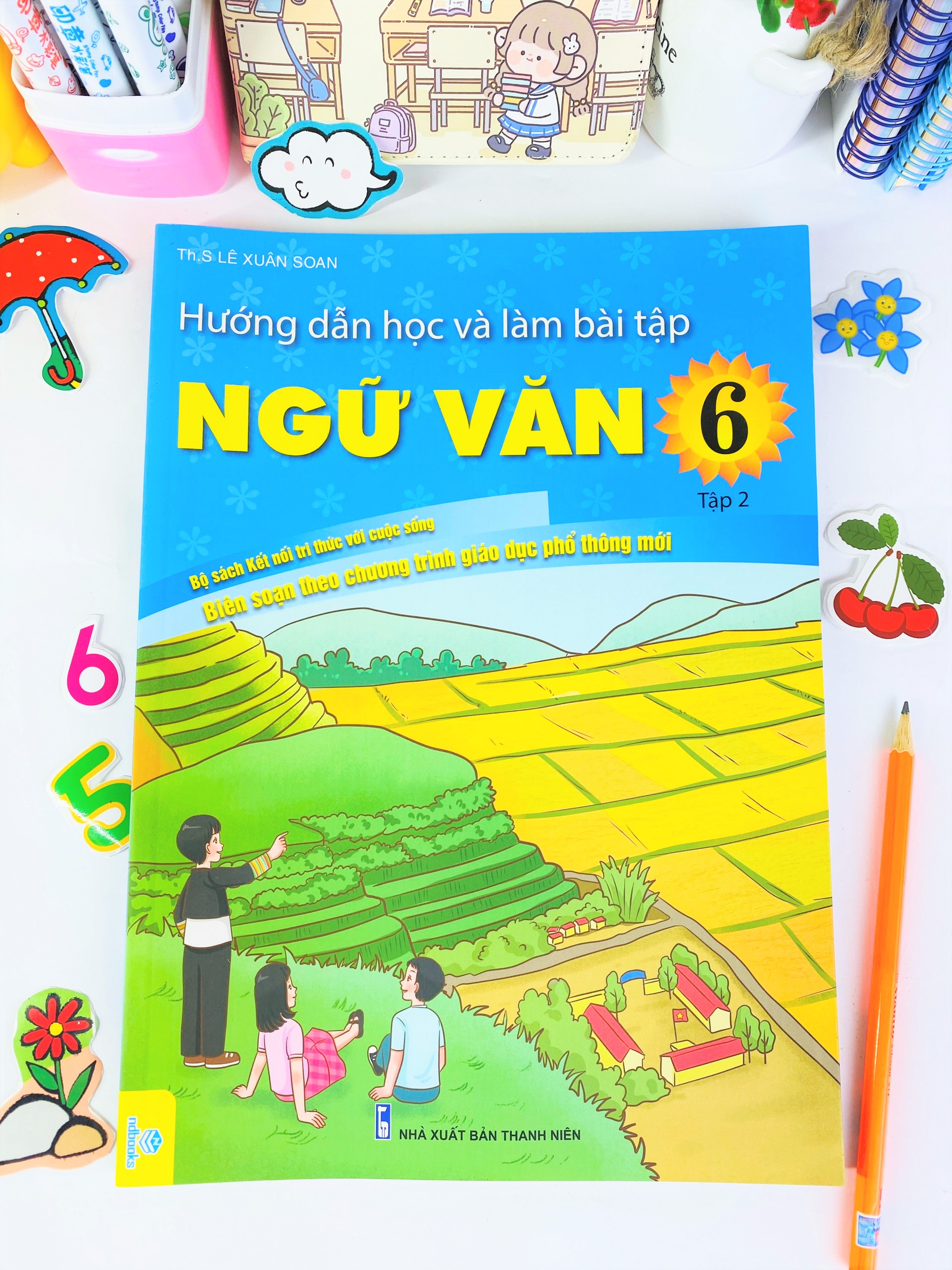 Sách - Combo 2 cuốn Hướng Dẫn Học Và Làm Bài Tập Ngữ Văn 6 - Theo Chương Trình GDPT mới Kết Nối - ndbooks