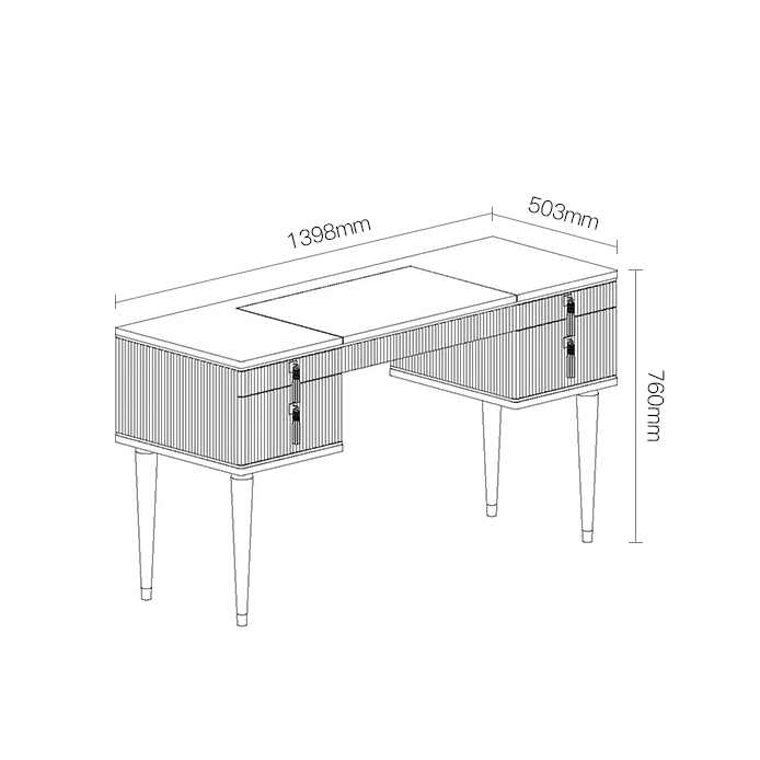 Bàn Trang Điểm Hexa KR7BTDHD09