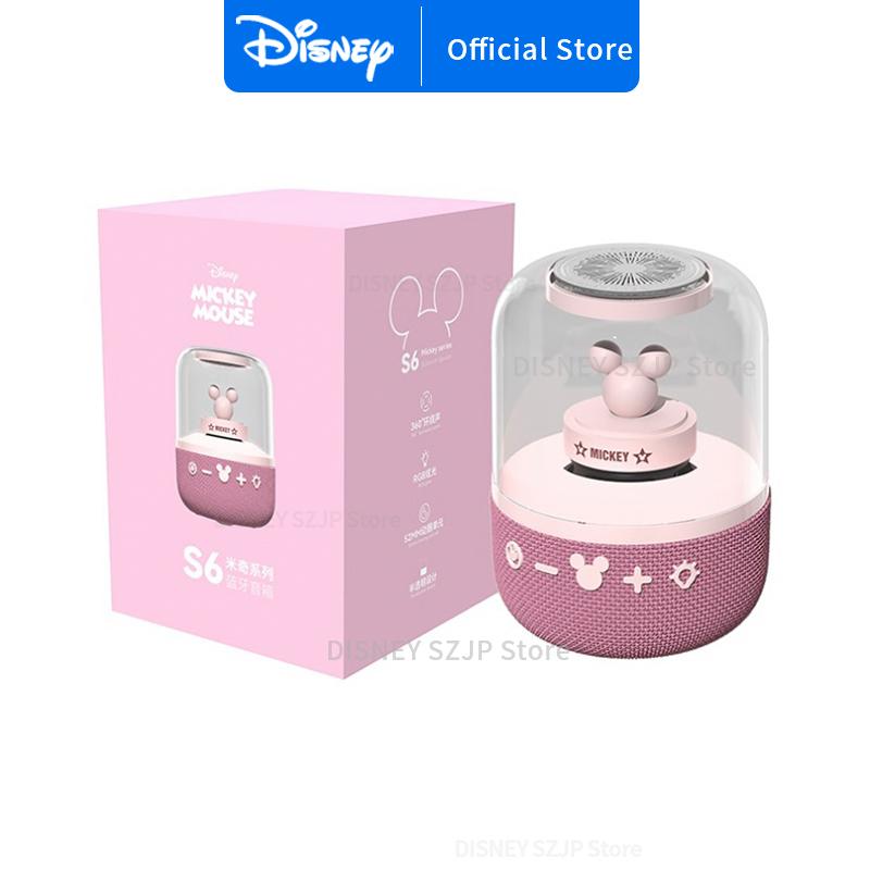 Loa di động Disney S6 Bluetooth thông minh HIFI Chất lượng âm thanh vòm Loa âm thanh không dây Loa siêu trầm ngoài trời tại nhà Màu sắc: Hồng