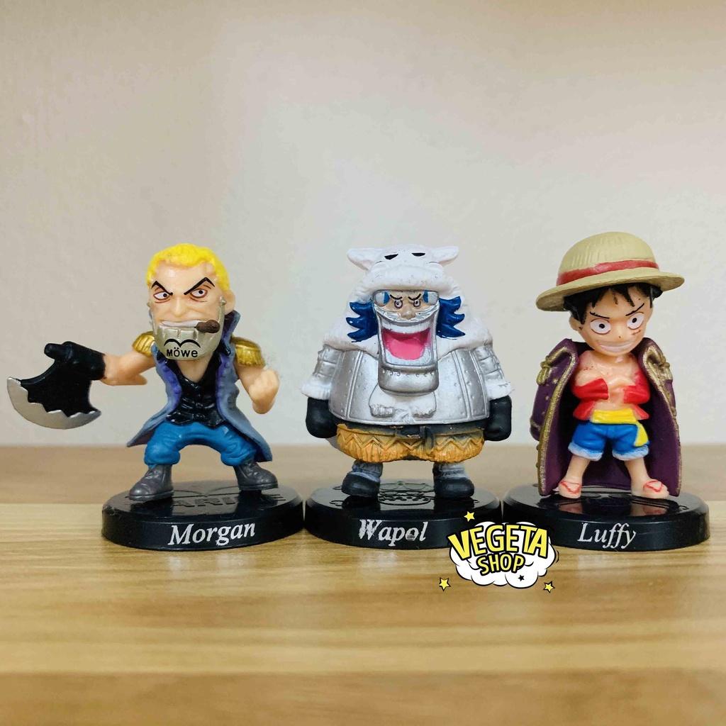 Mô hình One Piece - Luffy Rucci Kuro Shanks Buggy Enel Crocodile Wapol Moriah Along Morgan Krieg Anime - Cao 4~5cm