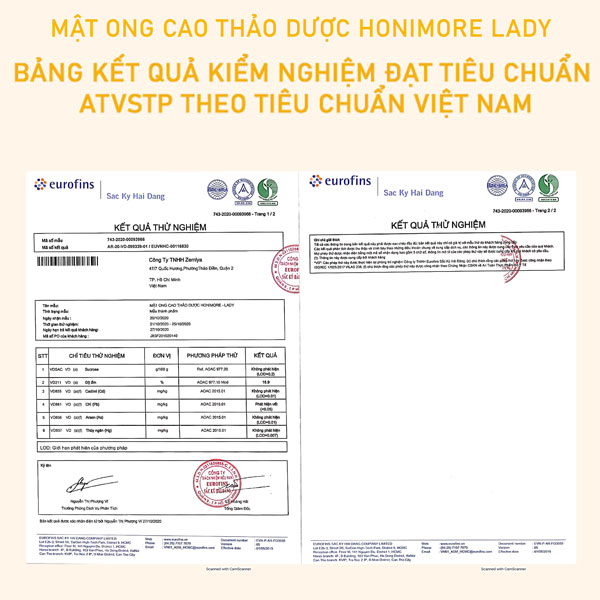 Mật ong thượng hạng - cao thảo dược Lady Honimore - dành cho Phụ nữ (Mật ong rừng bổ sung cao Tam Thất, cao Lạc Tiên, cao Đinh Lăng)