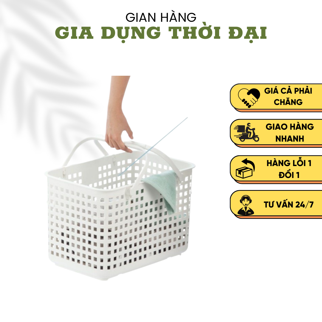 Giỏ Xách Quai Giữa không nắp Nachi INOCHI Nhựa Cao Cấp Chắc Chắn Sang Trọng Gọn Gàng Đựng Được Đồ Nặng GIOG