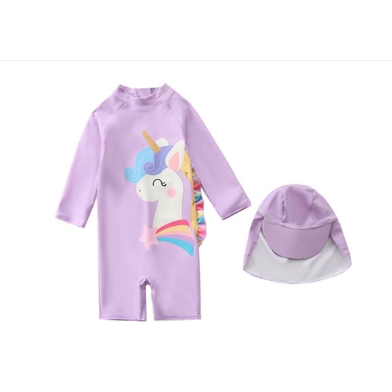 Bộ đồ bơi liền bé gái hình ngựa pony