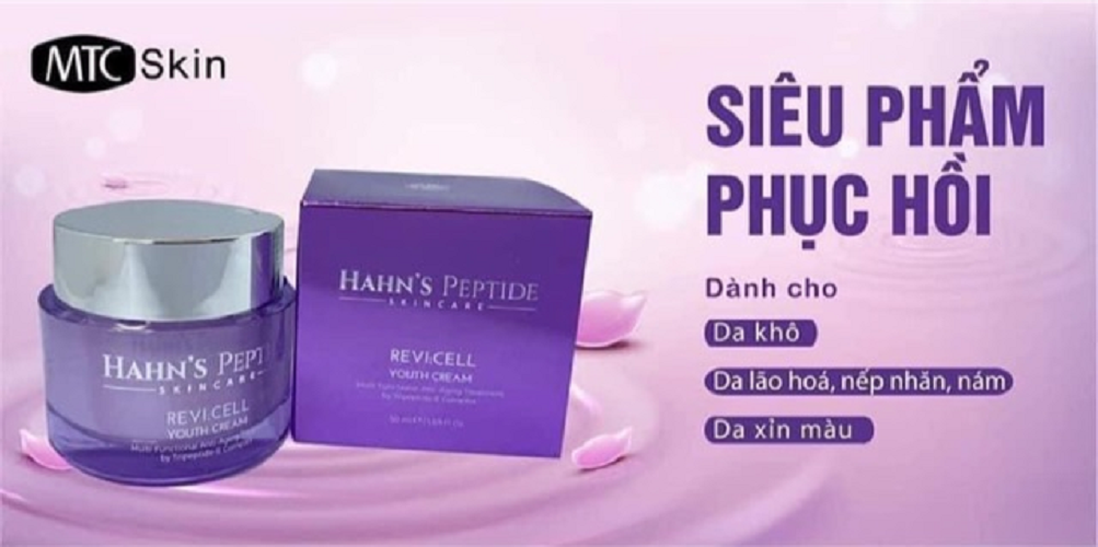 HAH’N PEPTIDE REVICELL YOUTH CREAM  - Kem dưỡng cứu tinh số 1 cho làn da tuổi trung niên - Nhập khẩu chính hãng Hàn Quốc.