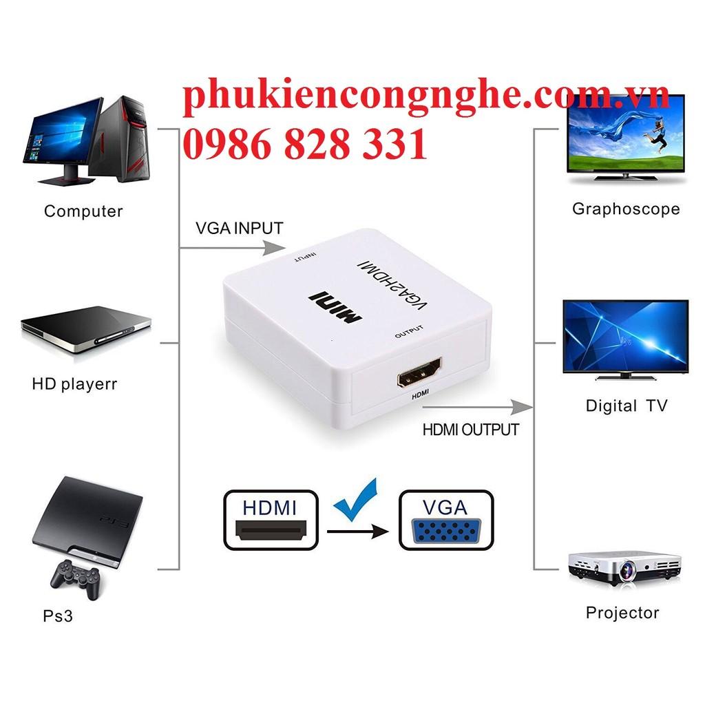 Bộ chuyển đổi VGA to HDMI cao cấp giá rẻ