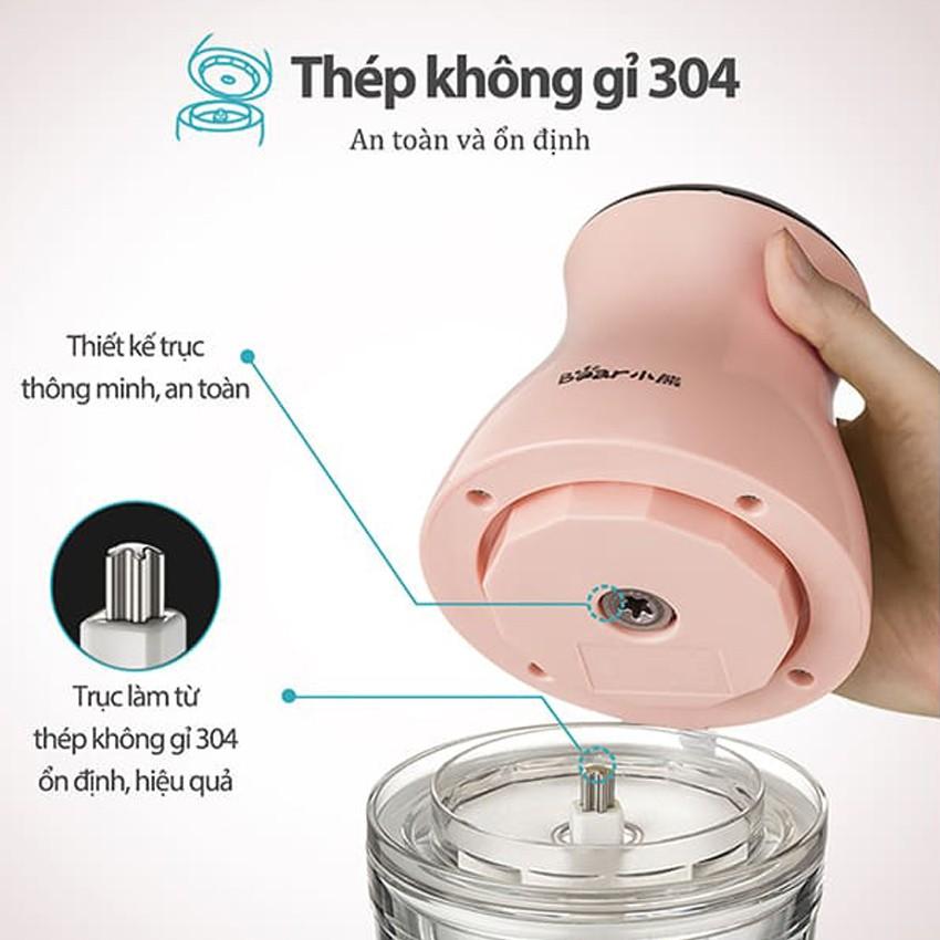 Máy xay thịt Bear QSJ-B02U2, dung tích 600ml, Anh Lam Store - Hàng nhập khẩu