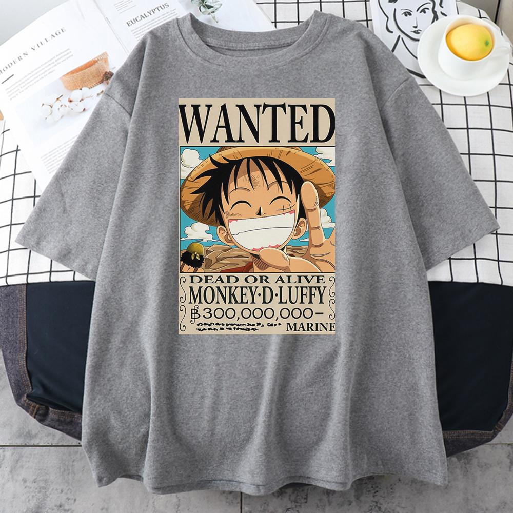 Áo Thun In Họa Tiết One Piece Thời Trang Mùa Hè Thoáng Khí Cho Nam