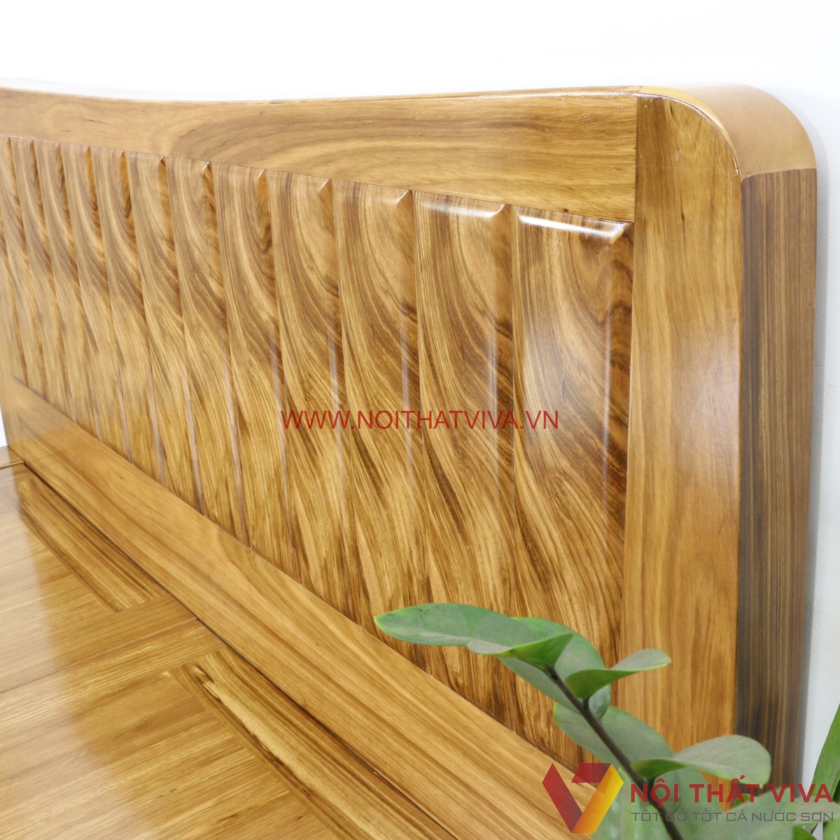 Giường Ngủ Chân Quỳ Kiểu Nhật Gỗ Hương Xám Hiện Đại Sang Trọng Giá Tốt