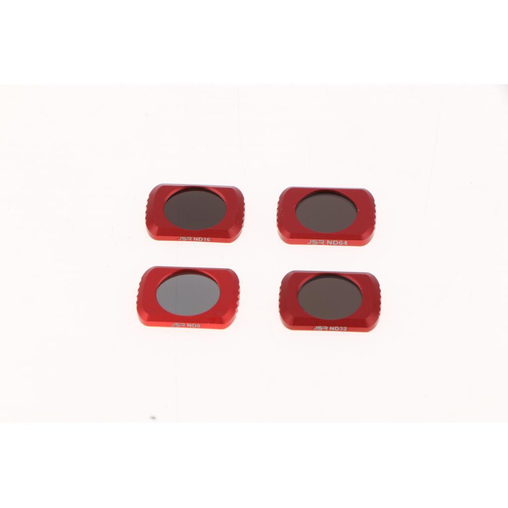 4pcs ND8 + ND16 + ND32 + ND64 Lens Filter Set ND Filters for DJI Pocket