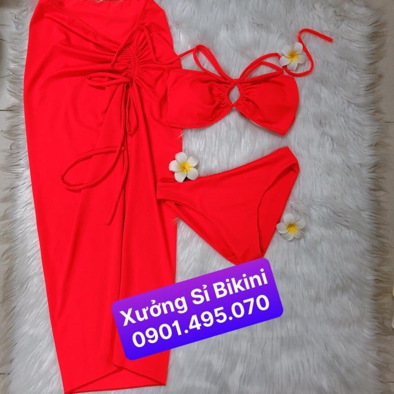 Bikini Đồ bơi áo quây mix chân váy siêu xinh 2022 nhiều màu (Hàng loại 1 + kèm mút ngực)