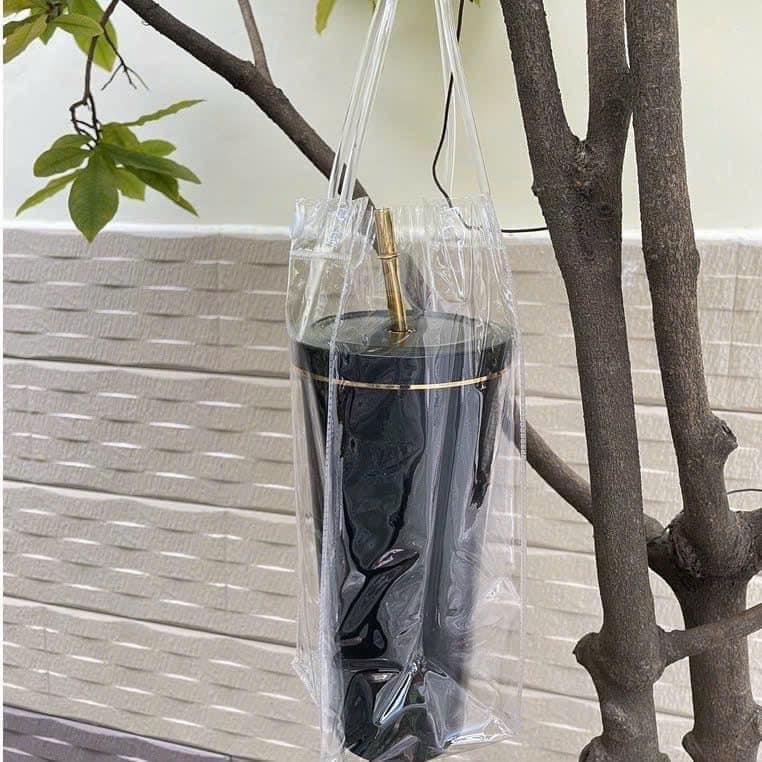 Túi nhựa đựng ly giữ nhiệt trong suốt. Đựng ly, bình, mỹ phẩm, quà tặng...