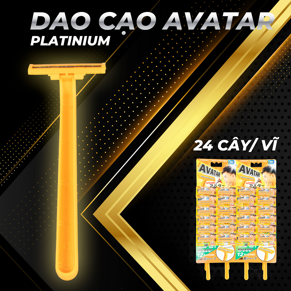 Dao Cạo Râu 2 Lưỡi Kép Sử Dụng 1 Lân Super Sharp Avatar