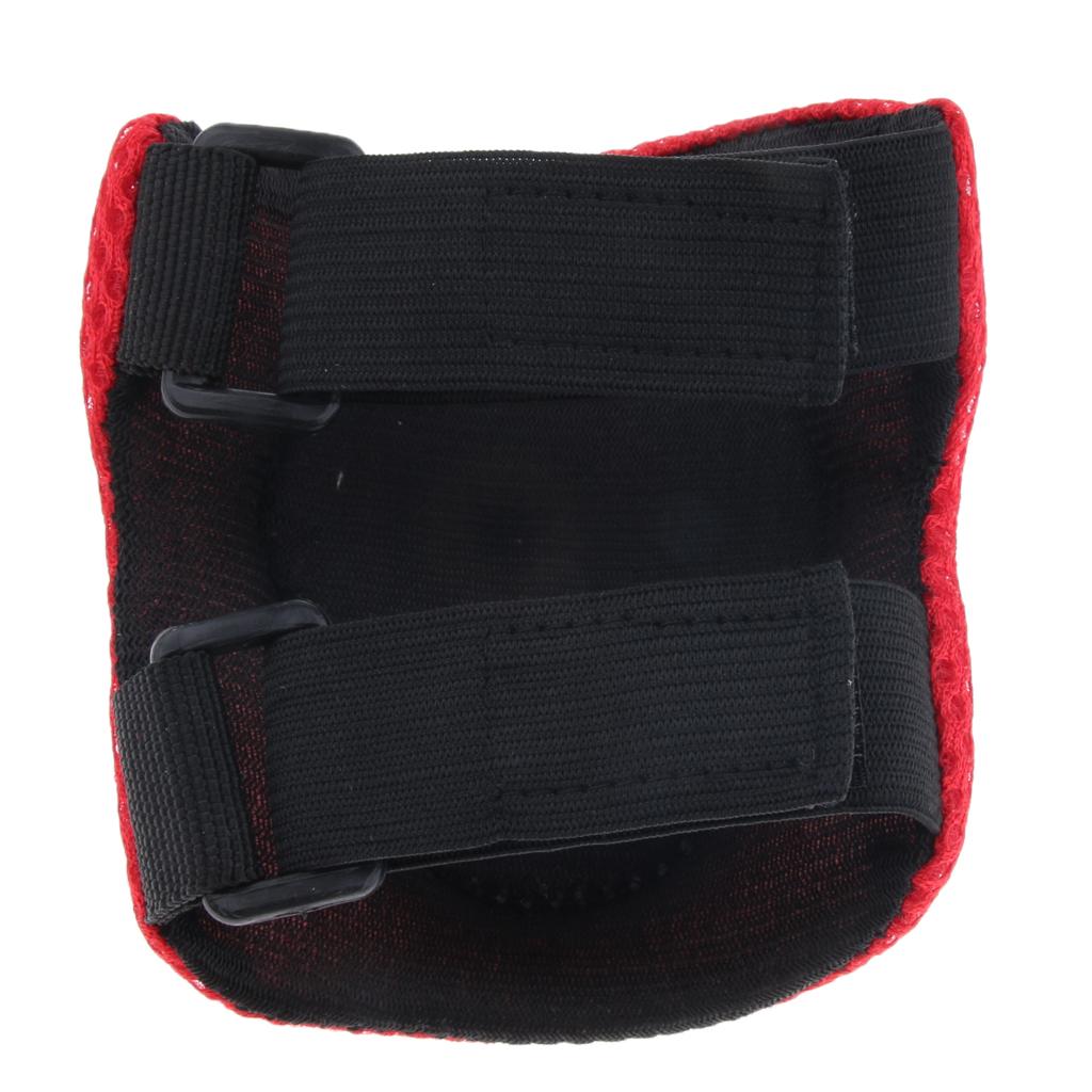 6Pcs Kids Elbow Knee Wrist Protective Pads for Skateboard Skating red