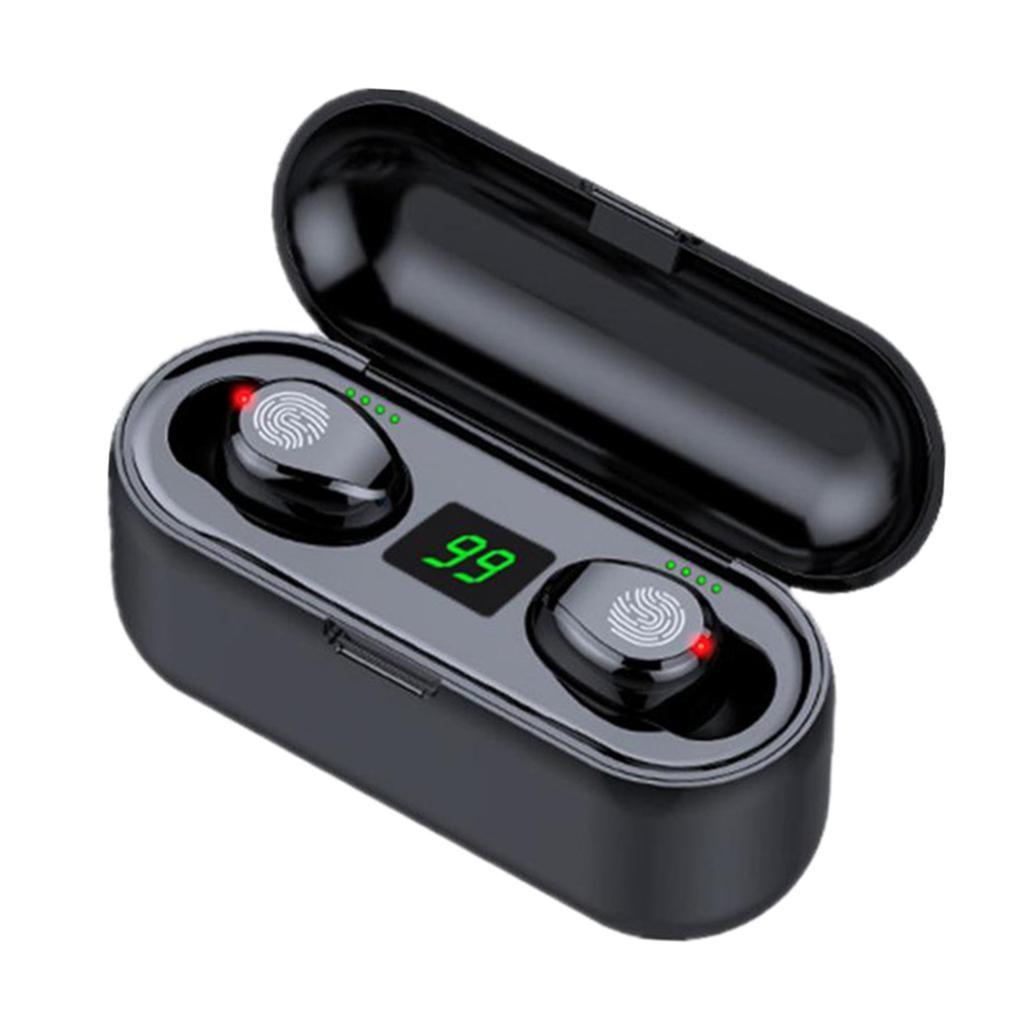 HBQ Q32 LED Bluetooth5.0 Earphone Bluetooth Headphone Sport Earbud black