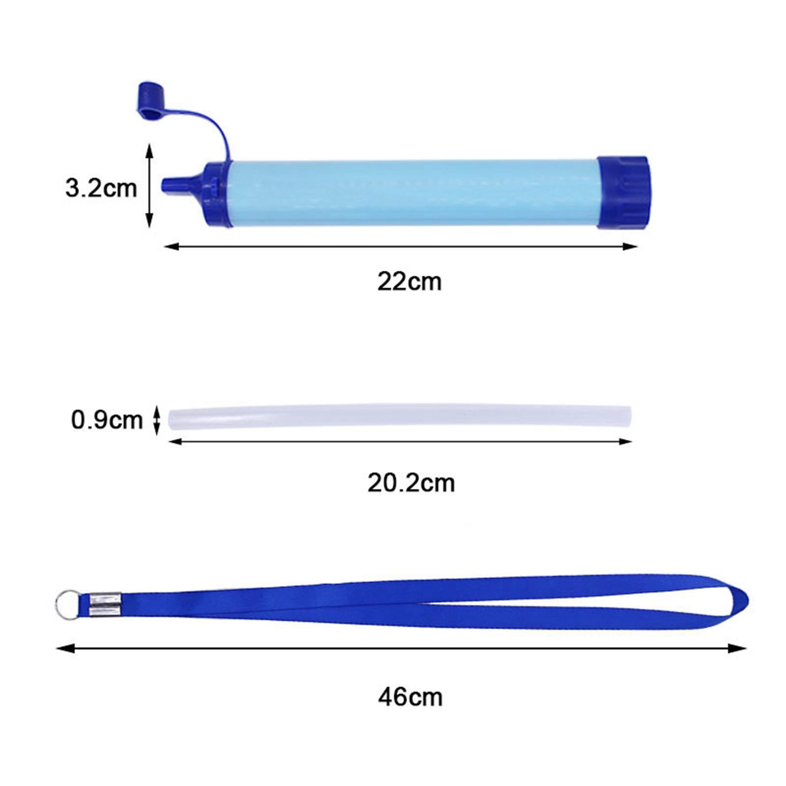 Portable Purifier Water Filter Straw Camping Travel Emergency Survival Tool