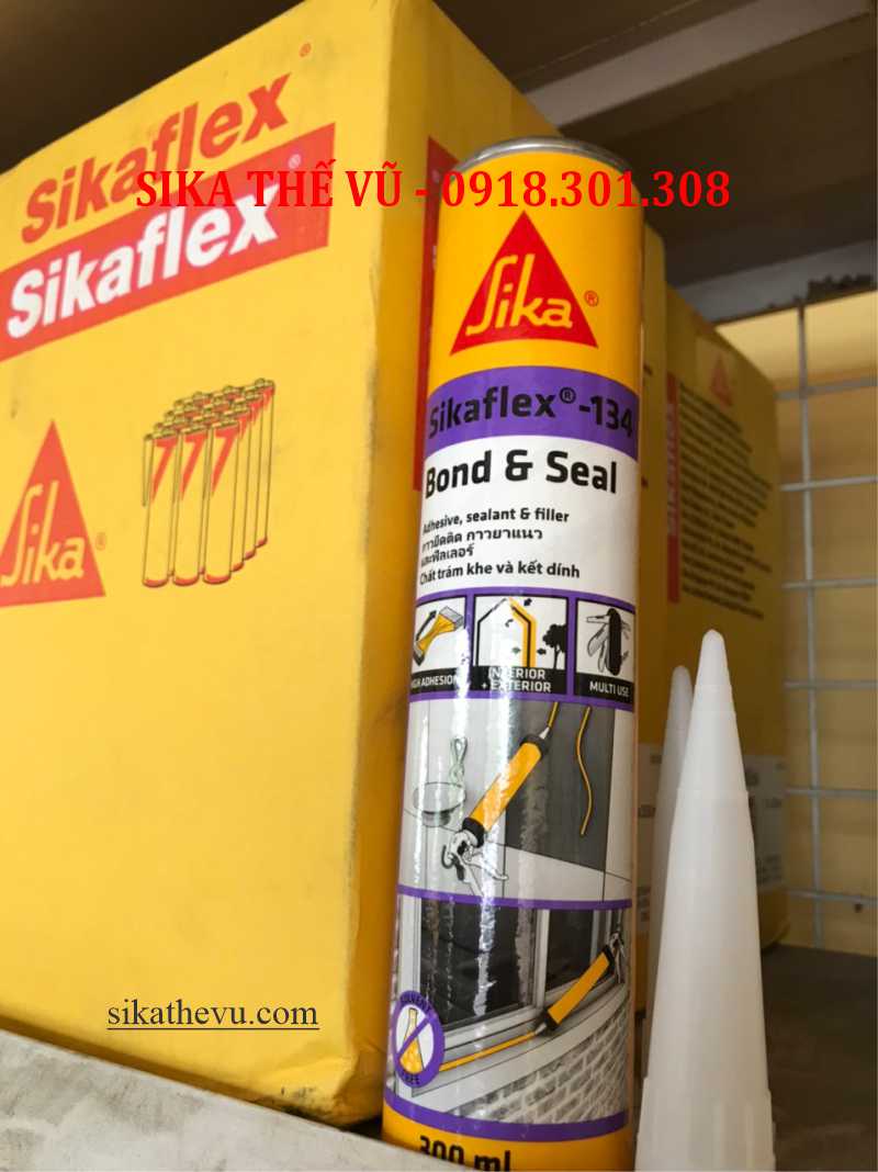 Keo trám khe đa năng chống thấm, trám nứt cho tường và sàn - Sikaflex- 134 Bond & Seal (tuýp 300ml)