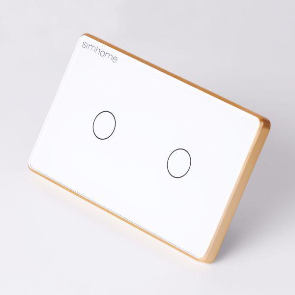 Công tắc cảm ứng Zigbee SimHome S3 – Công suất cao – 2 nút