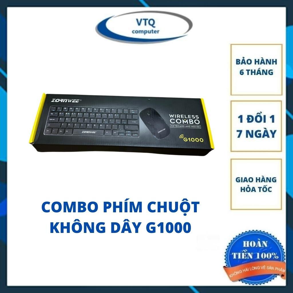 Combo bộ phím chuột mini không dây ZORNWEE G1000,WIRELESS COMBO G1000 tặng kèm pin, bảo hành 6 tháng