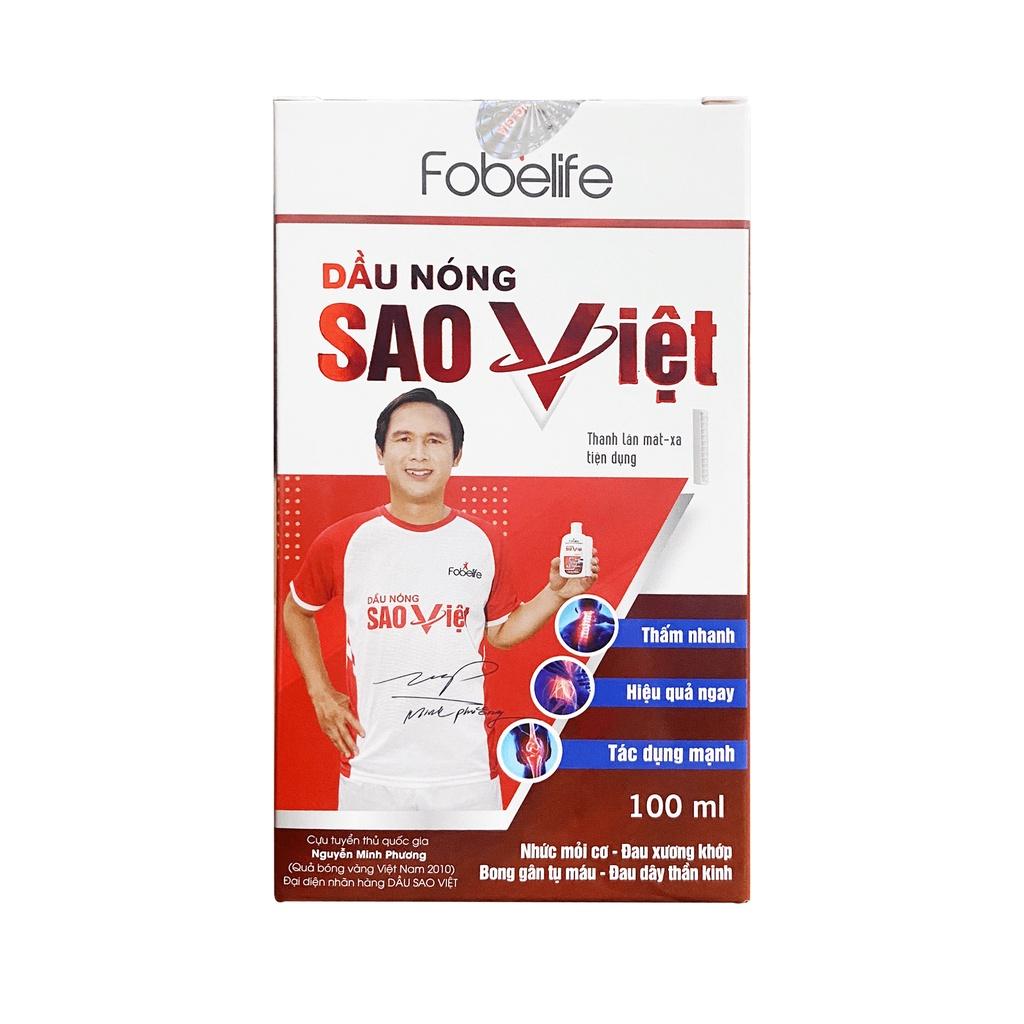 Dầu Nóng Sao Việt Fobelife Xoa Bóp Bong Gân, Đau Nhức Xương Khớp - Chai 60/100ml