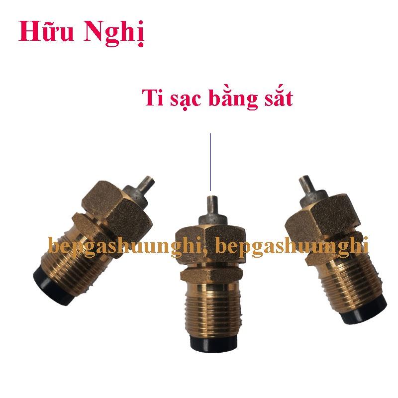 Đầu sạc gas từ bình gas lớn 12kg sang bình gas lom mini, Tặng 1O nút nhựa