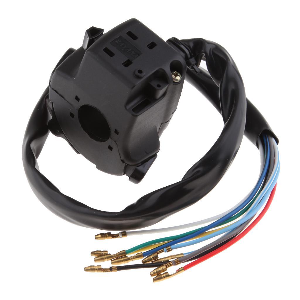 Motorcycle 7/8" 22mm LH Handlebar Light Switch ON OFF Button for  Bike