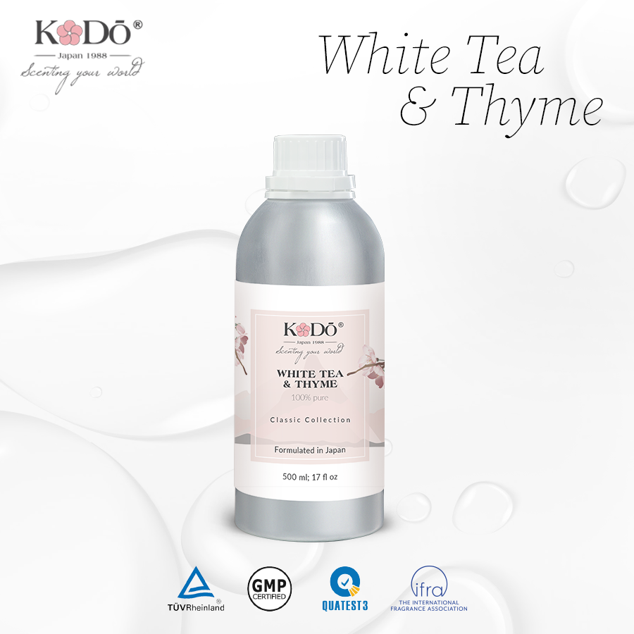 Tinh Dầu Nước Hoa Nguyên Chất Kodo White Tea & Thyme Hương Thơm Quyến Rũ, Ngọt Ngào, Ấm Áp
