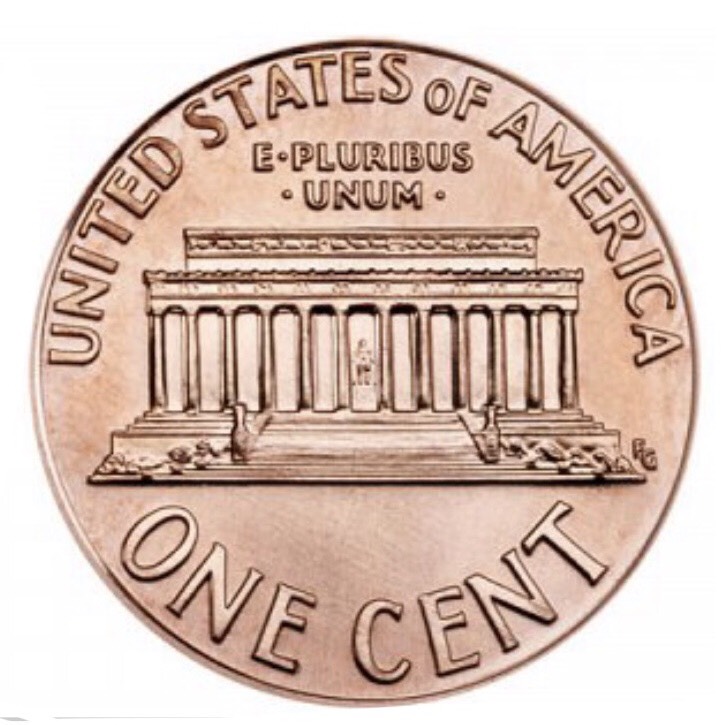 Xu thế giới, 1 cent Mỹ, combo 2 viên sưu tầm