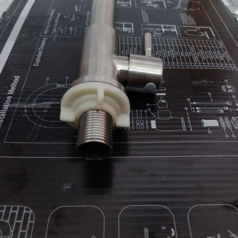 Vòi rửa chén Lạnh kiểu ống vuông góc ống phi 24mm gắn chậu rửa chén INOX SUS 304 cao cấp HPN-RC03
