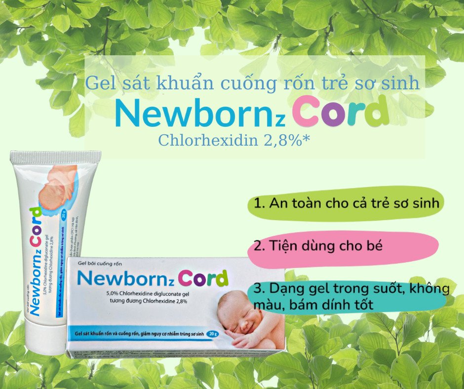 Gel bôi sát khuẩn cuống rốn Newbornz Cord