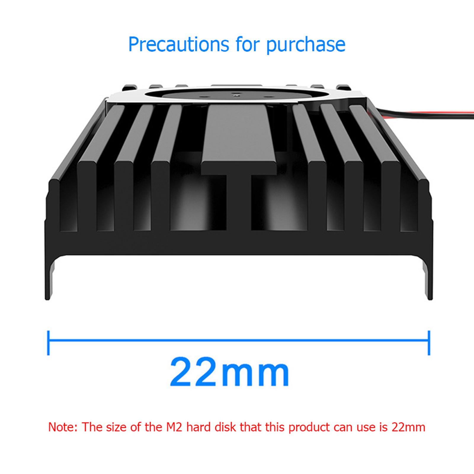 M.2 SSD Heat Sink Aluminum Heat Radiator Cooling Silicon Therma Pads Cooler