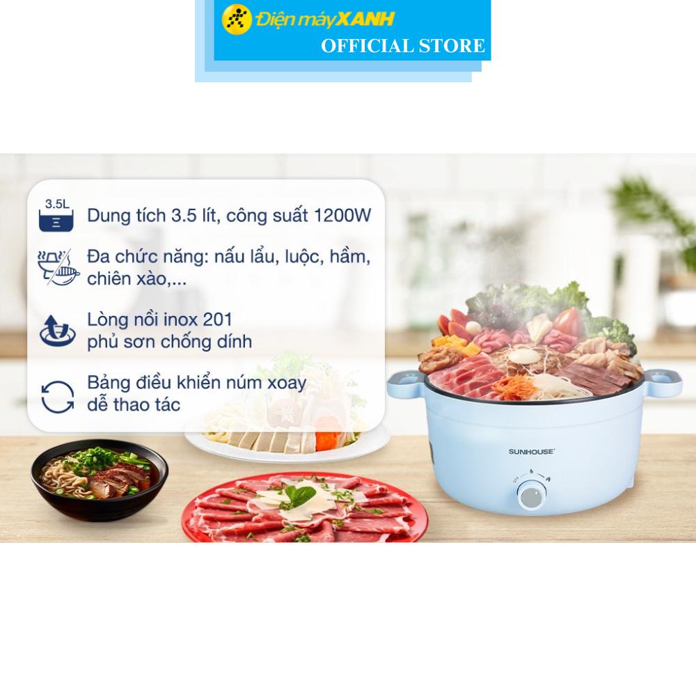 Nồi lẩu điện Sunhouse SHD4528 3.5 lít - Hàng Chính Hãng