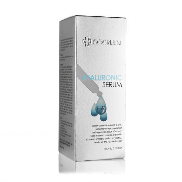 GoGreen Hyaluronic Serum– Serum HA – Cấp nước, giữ ẩm, kích thích sản sinh Collagen cho da – 100ml