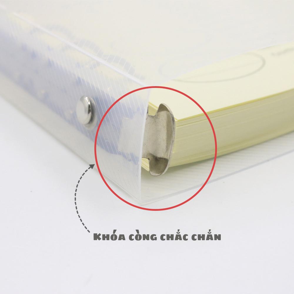 Sổ Bìa Còng Nhựa Trong Subject A5 - Kẻ Ngang - 200 Trang 100gsm - Hồng Hà 3023