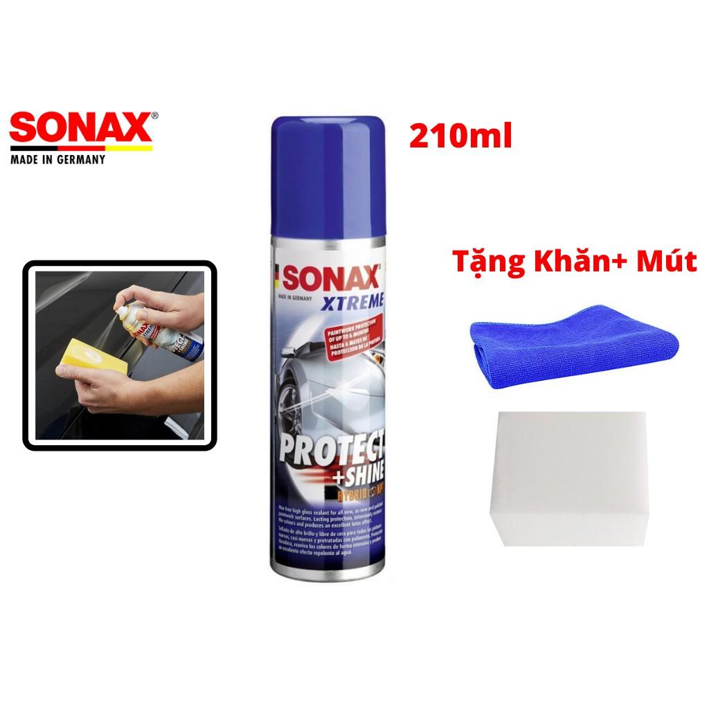 Dung Dịch Phủ Bóng Nano Bảo Vệ Sơn Xe Sonax Xtreme Protect Shine 222100 210ml Tặng Khăn Mút