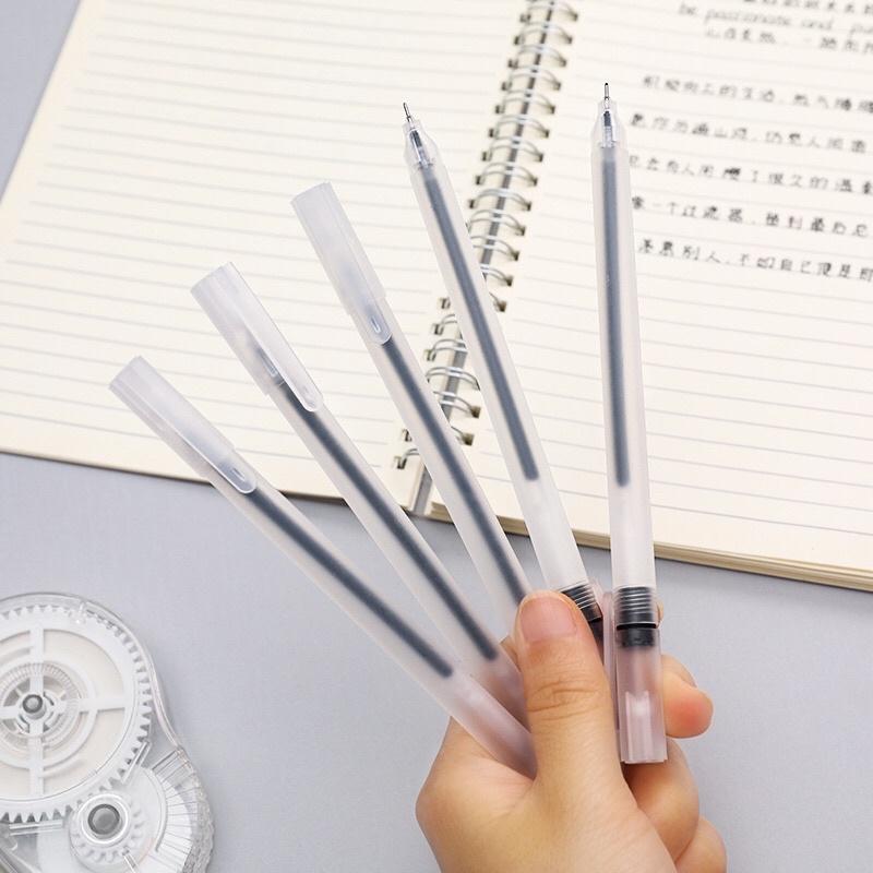 Set 20 cây bút basic mực gel nhanh khô mực đen / xanh / đỏ ngòi kim 0.5mm dùng để ghi chép
