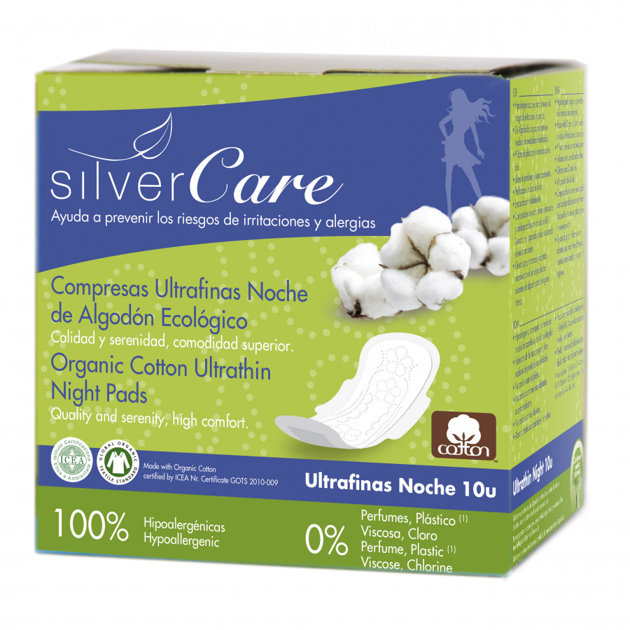 Băng vệ sinh hữu cơ ban đêm có cánh Silvercare