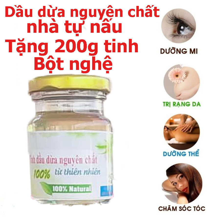 Dầu dừa nguyên chất 100%, Hoa Nén bảo vệ sức khỏe mọi nhà