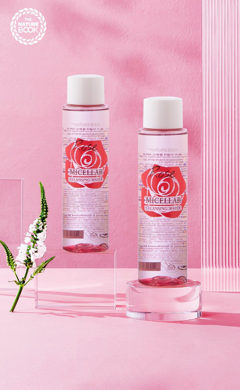 Tẩy trang micellar thế hệ mới The Nature Book Rose Micellar Cleansing Water 150ml