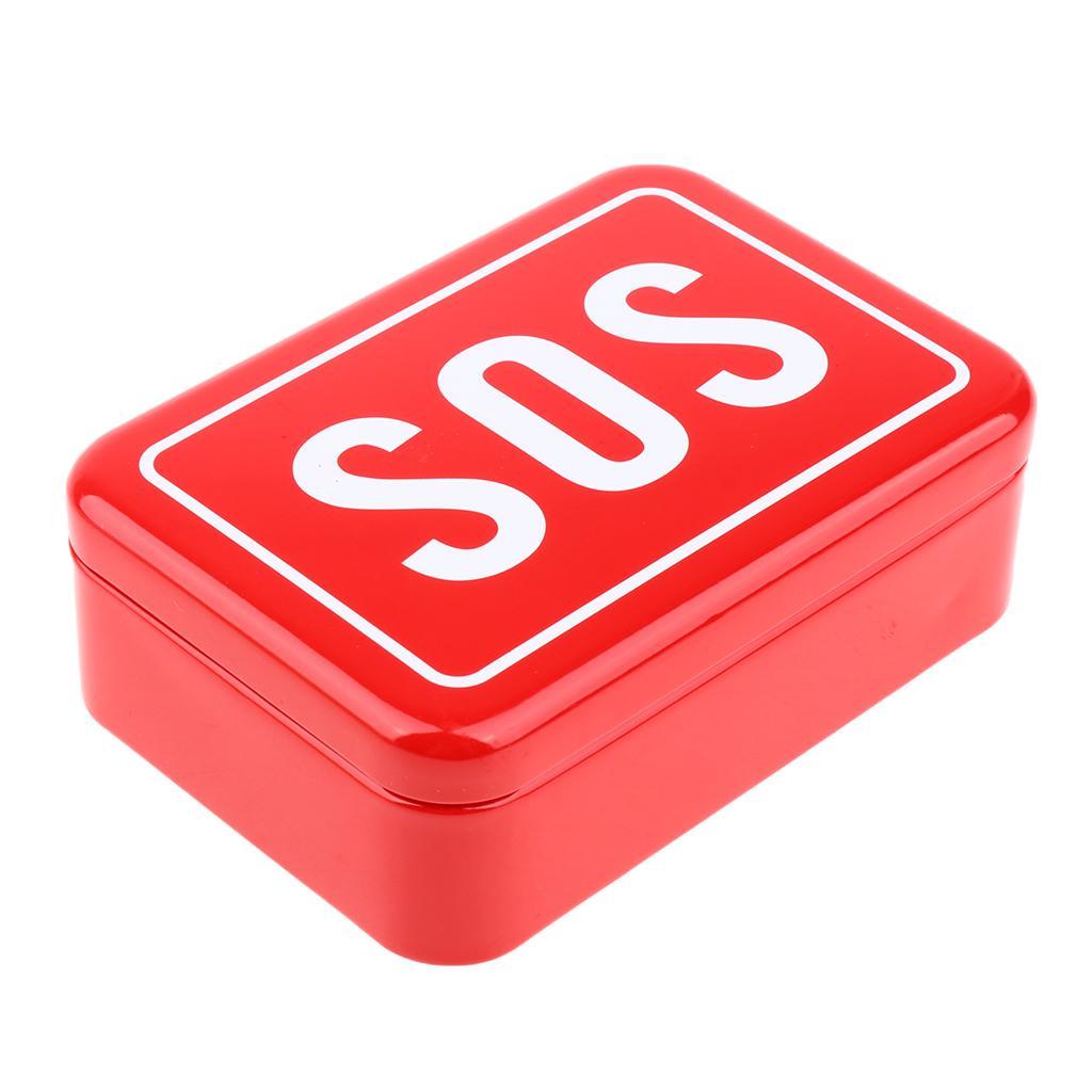 Outdoor Tool Box Organizer Camping Hiking Climbing Tool Storage Carry Case Red Color