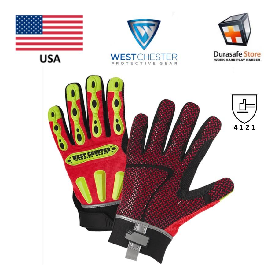 Găng tay cơ khí WEST CHESTER 86713 R2 Safety Rigger Glove Orange, USA, Size S – 2XL