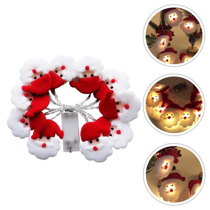 Dây đèn LED 10/20 bóng hình ông già Noel trang trí giáng sinh