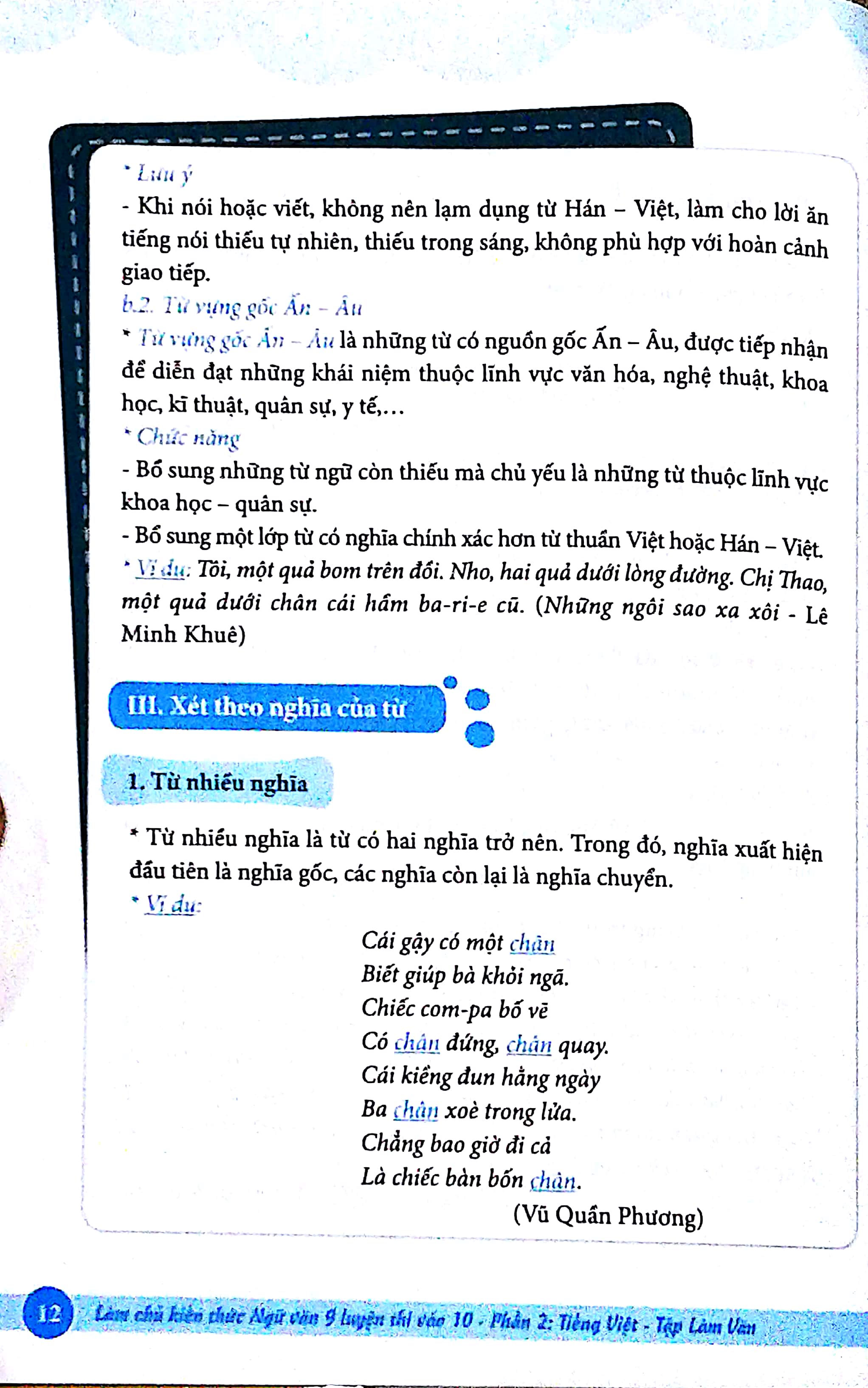 Làm Chủ Kiến Thức Ngữ Văn Lớp 9 Luyện Thi Vào 10 - Phần 2: Tiếng Việt - Tập Làm Văn