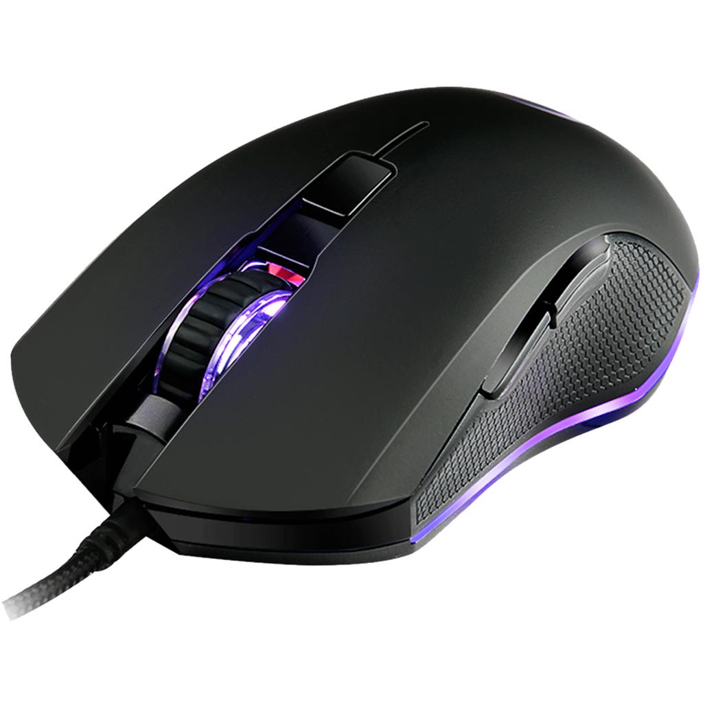 7 Buttons Wired Gaming Mouse with Wolf Patten Colorful Breathing Lights