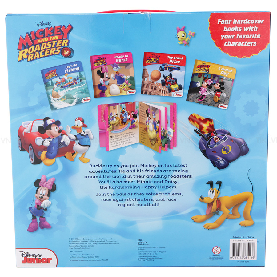 Disney Mickey And The Roadster Racers - 4 Board Books In A Box