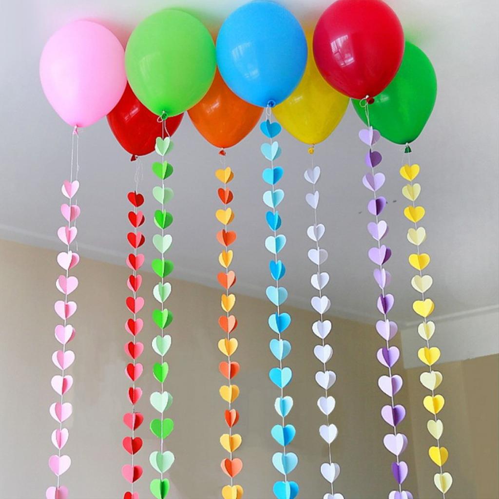 3D Paper Flower Bunting Banner Garland Festival Birthday Party DIY Accessory