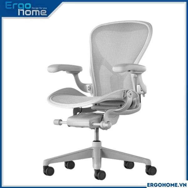 Ghế Công thái học Ergonomic Herman Miller Aeron 2 Ergohome chất liệu cao cấp, form dáng tiêu chuẩn quốc tế, tư thế ngồi chuẩn, bảo vệ tốt cột sống, bảo hành 12 năm