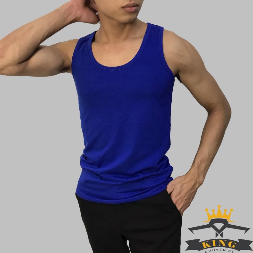 Áo ba lỗ nam tập gym mặc lót thun cotton co giãn tốt vận động thể thao U05