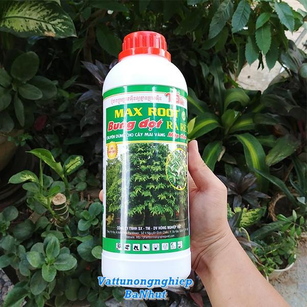 Phân Bón Lá MAX ROOT 1LIT - Bung Đọt Ra Rễ Mai Vàng 1 Lít, Chuyên Dùng Cho Mai Vàng
