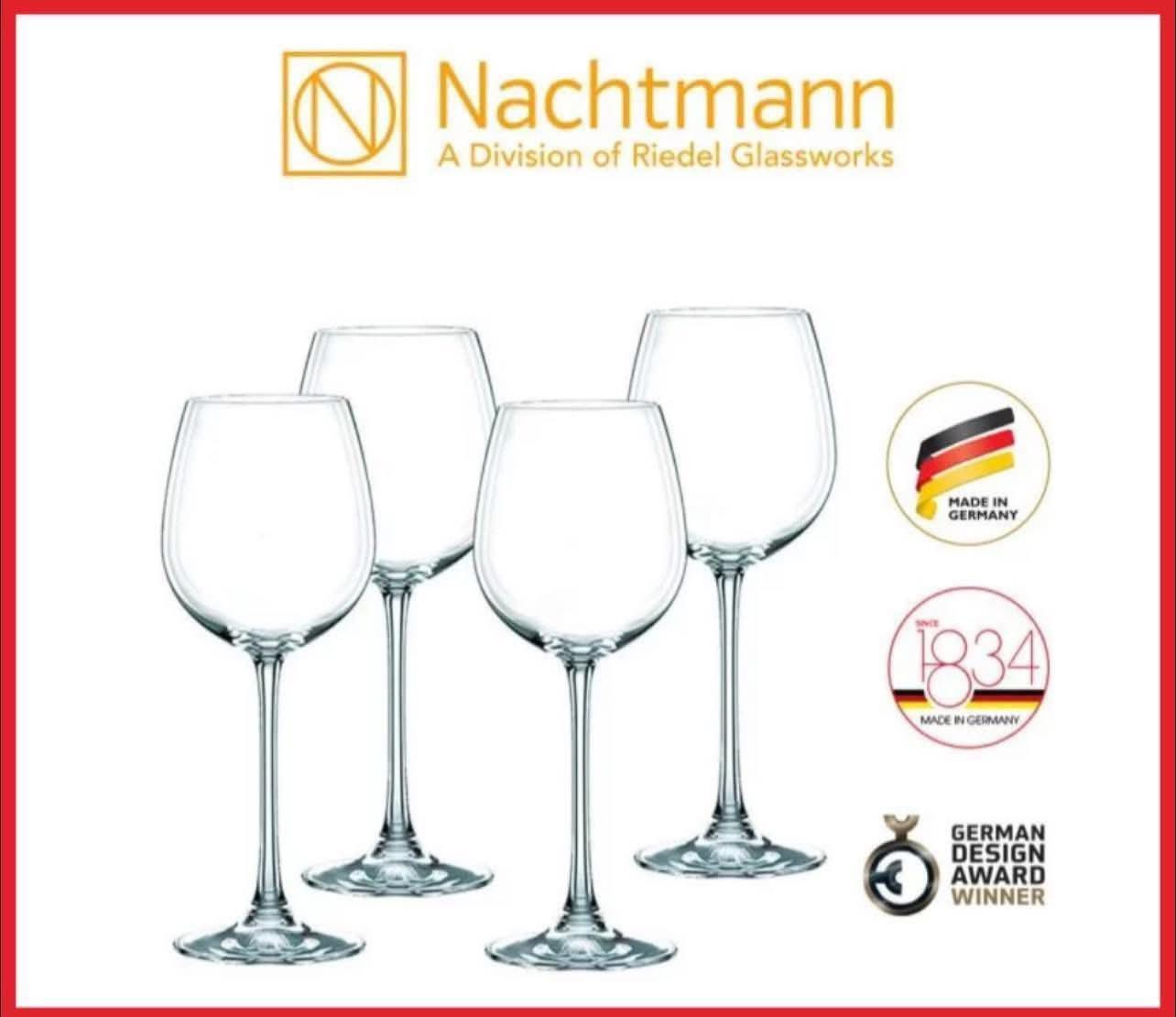 BỘ 4 LY RƯỢU VANG TRẮNG NACHTMANN VIVENDI 85692 474ML Hàng chính Hãng